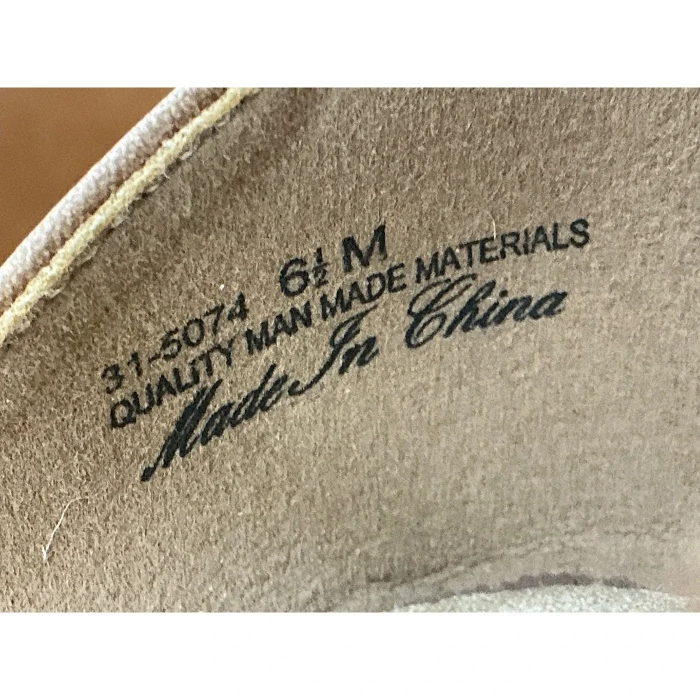 Easy Street Daytona Wedge Sandals Womens 6.5 Tan Espadrille 31-5074